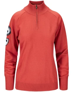 Genser<Amundsen Peak Half Zip Womens Genser Rød