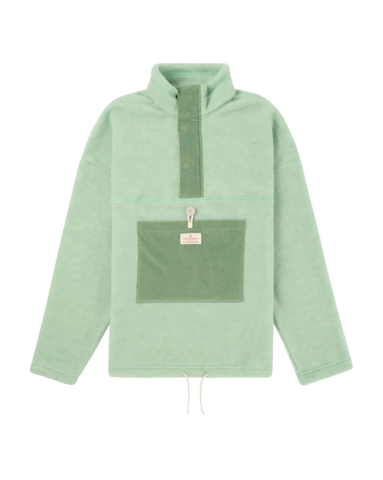 Genser<Amundsen Vagabond Cord Fleece Mens Genser Lysegrønn
