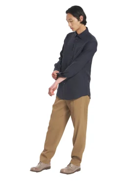 Skjorte<Barena Venezia Camicia Pavan S Telino Skjorte Mørkeblå