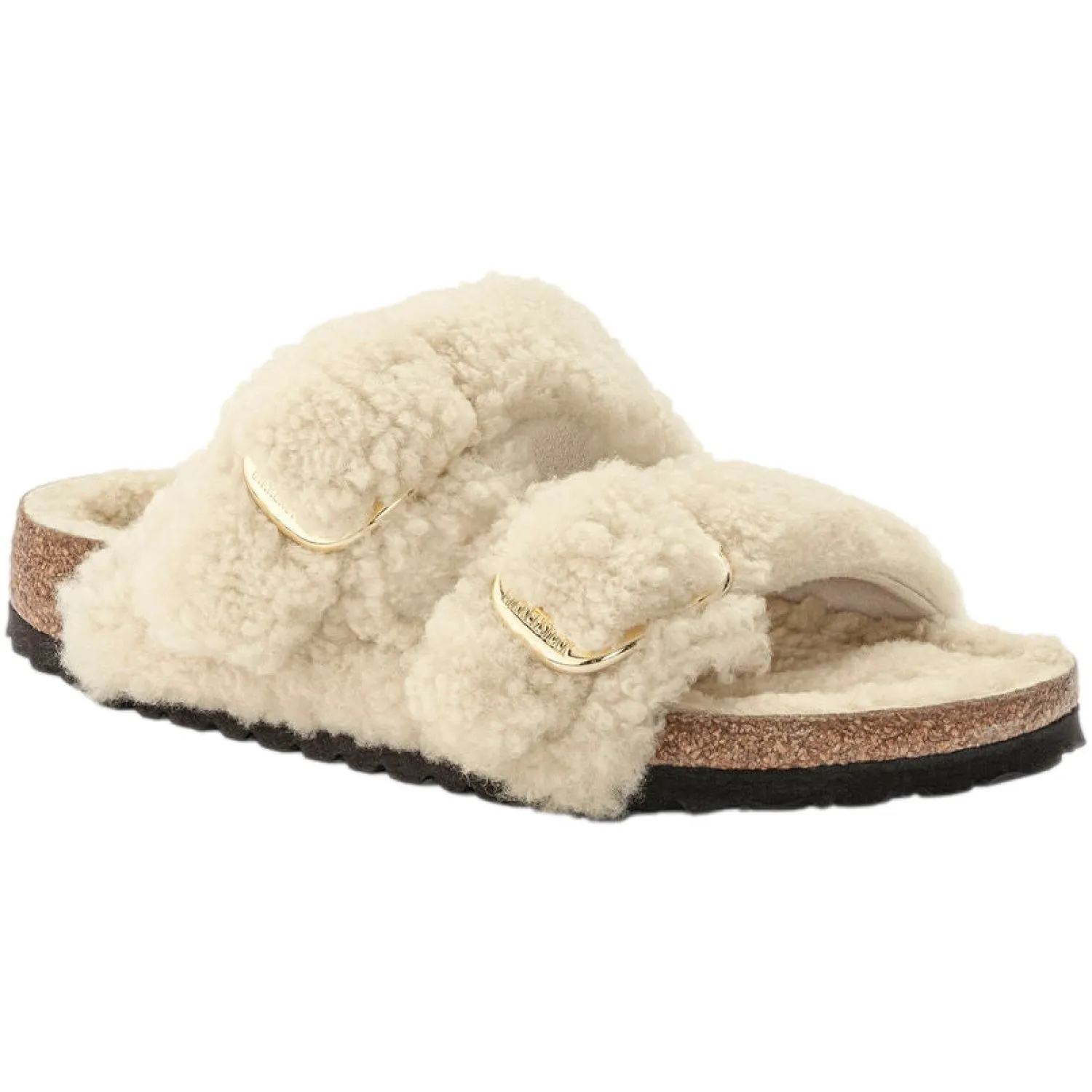 Sko<Birkenstock Arizona Big Buckle Teddy Narrow Sko Off-White