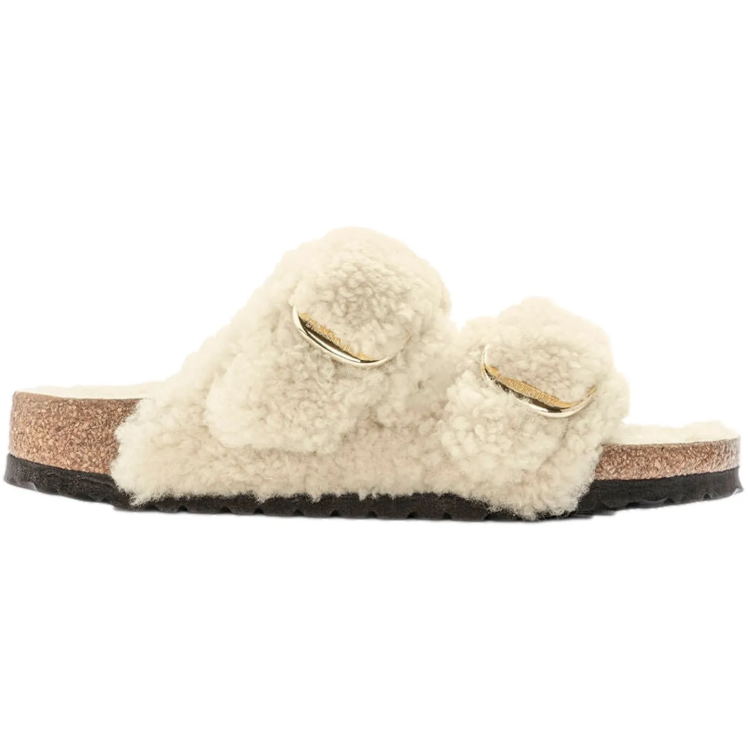 Sko<Birkenstock Arizona Big Buckle Teddy Narrow Sko Off-White
