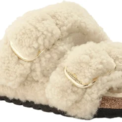 Sko<Birkenstock Arizona Big Buckle Teddy Narrow Sko Off-White