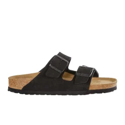 Sko<Birkenstock Arizona Suede Leather Regular Sko Sort