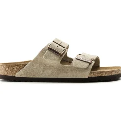 Sko<Birkenstock Arizona Suede Narrow Taupe Sko Taupe