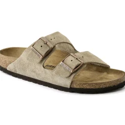 Sko<Birkenstock Arizona Suede Narrow Taupe Sko Taupe