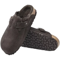 Sko<Birkenstock Boston Shearling Narrow Mocca Sko Brun