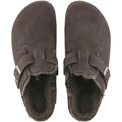Sko<Birkenstock Boston Shearling Narrow Mocca Sko Brun
