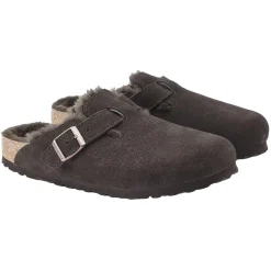 Sko<Birkenstock Boston Shearling Narrow Mocca Sko Brun
