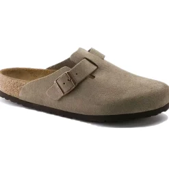 Sko<Birkenstock Boston Suede Narrow Taupe Sko Taupe