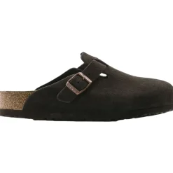 Sko<Birkenstock Boston Suede Narrow Mocca Sko Brun