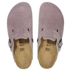 Sko<Birkenstock Boston Suede Narrow Faded Purple Sko Lilla/Grå