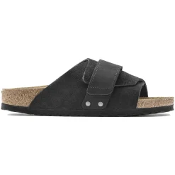 Sko<Birkenstock Kyoto Nubuck/Suede Leather Regular Sko Sort