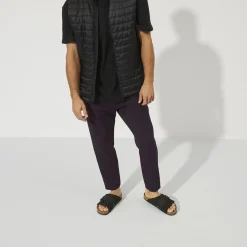 Sko<Birkenstock Kyoto Nubuck/Suede Leather Regular Sko Sort