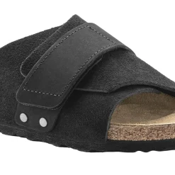 Sko<Birkenstock Kyoto Nubuck/Suede Leather Narrow Black Sko Sort
