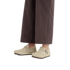 Sko<Birkenstock London Shearling Narrow Taupe Sko Taupe