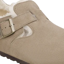 Sko<Birkenstock London Shearling Narrow Taupe Sko Taupe
