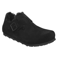Sko<Birkenstock London Shearling Narrow Black Sko Sort