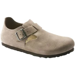 Sko<Birkenstock London Suede Narrow Taupe Sko Taupe