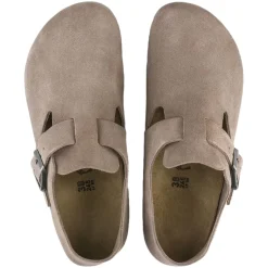 Sko<Birkenstock London Suede Narrow Taupe Sko Taupe