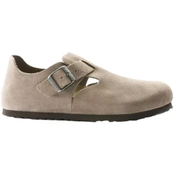 Sko<Birkenstock London Suede Regular Taupe Sko Beige