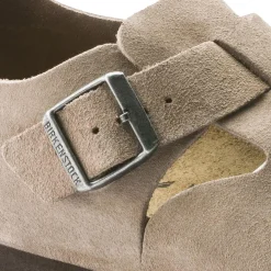 Sko<Birkenstock London Suede Regular Taupe Sko Beige