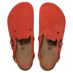 Sko<Birkenstock Tokio Suede Leather Rust Narrow Sko Mørkeoransje