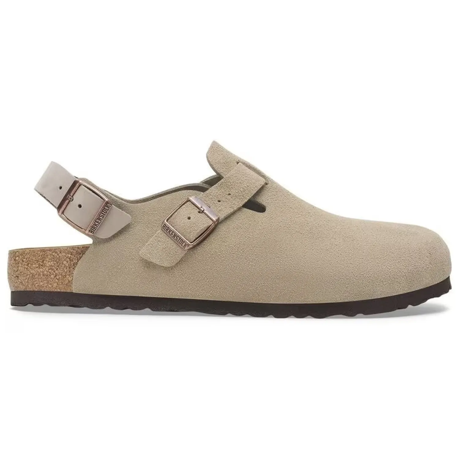 Sko<Birkenstock Tokio Suede Narrow Taupe Sko Taupe