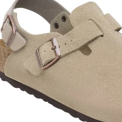 Sko<Birkenstock Tokio Suede Narrow Taupe Sko Taupe