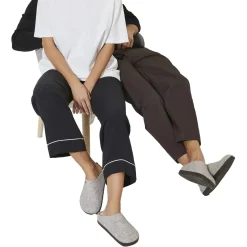 Sko<Birkenstock Zermatt Rivet Wool Felt Narrow Sko Lysegrå