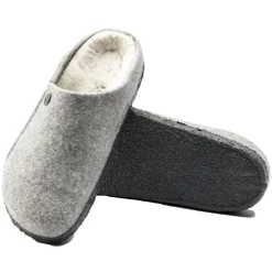 Sko<Birkenstock Zermatt Rivet Wool Felt Regular Sko Lysegrå