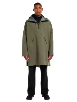 Jakke|Jakke<Blæst Aalesund Poncho Jakke Oliven Grape Leaf