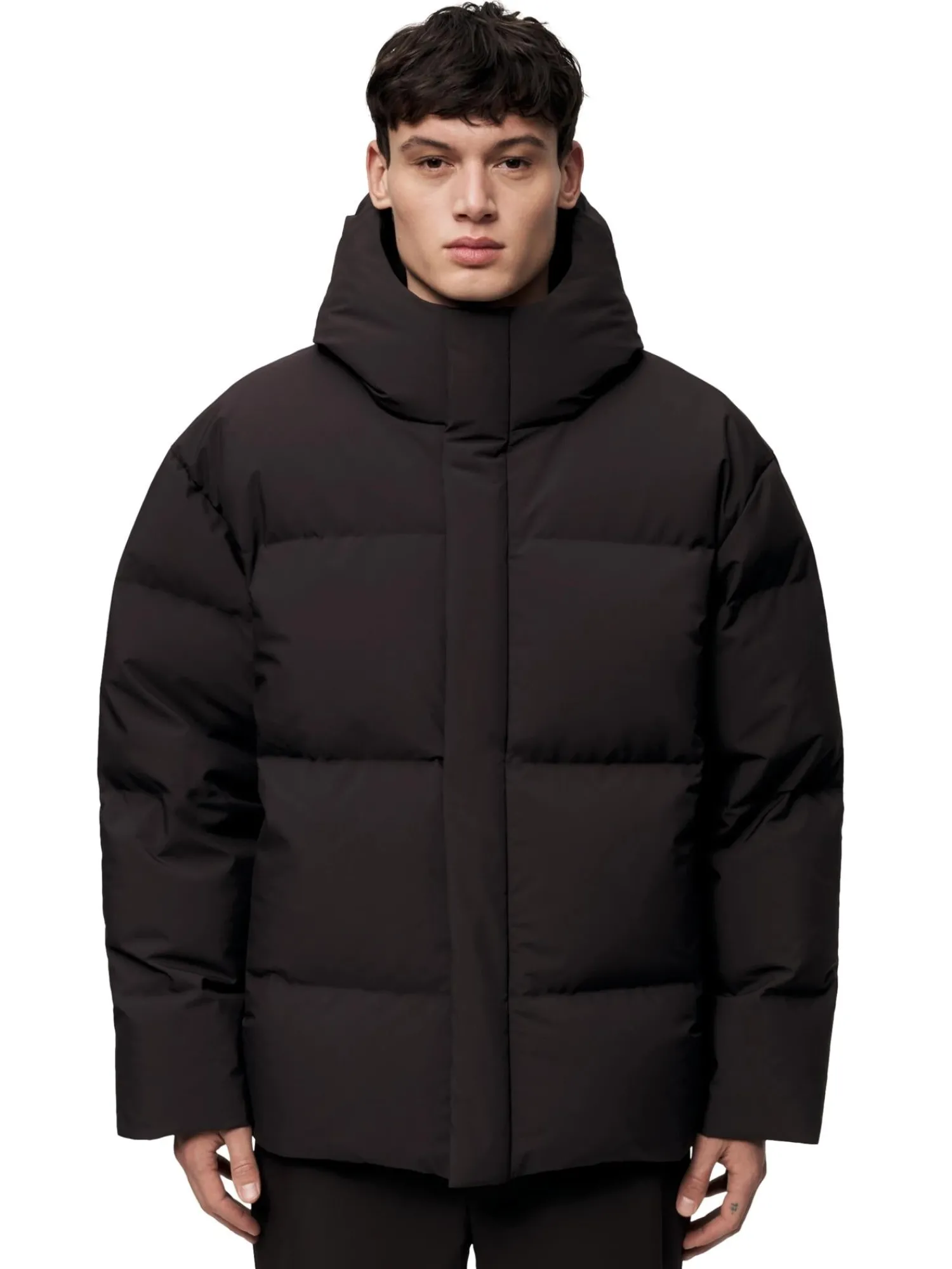 Jakke<Blæst Grotli Down Jacket Brown Soil Jakke Mørkebrun