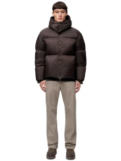 Jakke<Blæst Perma Lightweight Down Jacket Brown Soil Jakke Brun