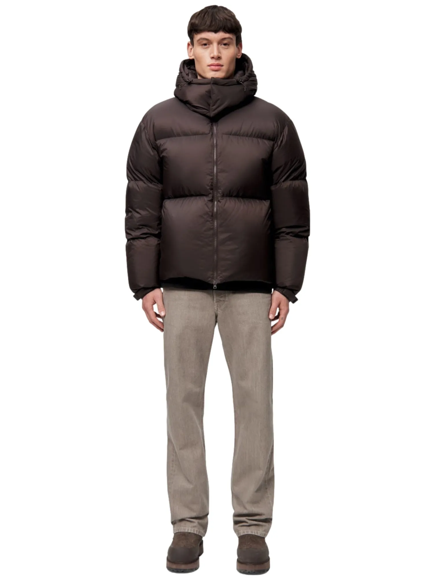 Jakke<Blæst Perma Lightweight Down Jacket Brown Soil Jakke Brun