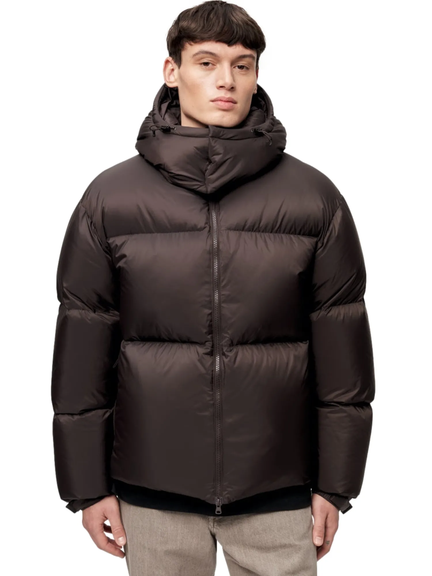 Jakke<Blæst Perma Lightweight Down Jacket Brown Soil Jakke Brun