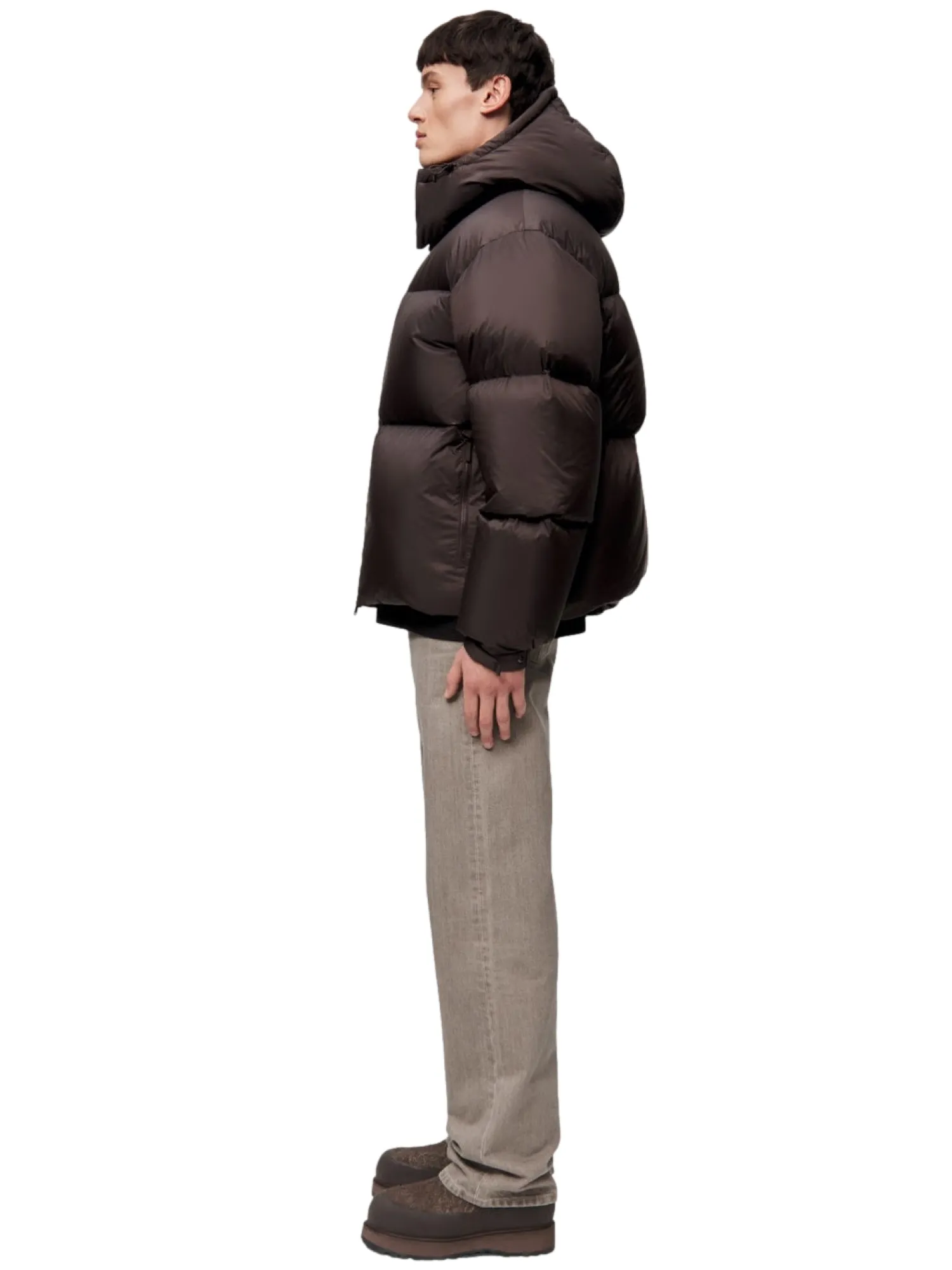 Jakke<Blæst Perma Lightweight Down Jacket Brown Soil Jakke Brun