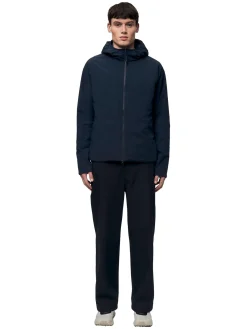 Jakke<Blæst Randers Insulated Hoody Jacket Jakke Mørkeblå Navy