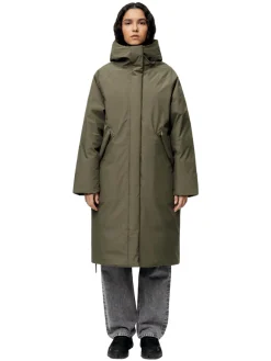 Jakke<Blæst Røros Down Coat Grape Leaf Jakke Grønn