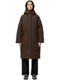 Jakke<Blæst Røros Down Coat Java Jakke Brun