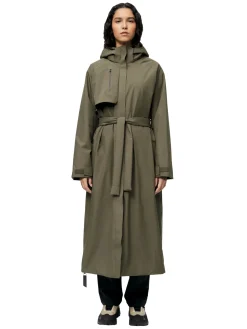 Jakke<Blæst Åse Insulated Coat Jakke Oliven Grape Leaf