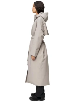 Jakke<Blæst Åse Insulated Coat Jakke Beige Grå Low Tide