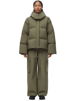 Jakke<Blæst Selje Down Jacket Jakke Grønn Grape Leaf