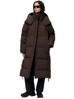 Jakke<Blæst Stranda Down Coat Jakke Mørkebrun Java