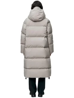 Jakke<Blæst Stranda Down Coat Jakke Beige Grå Low Tide