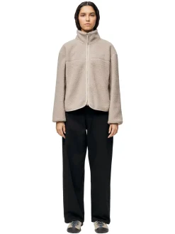 Jakke<Blæst Tind W Fleece Jacket Low Tide Jakke Beige Grå