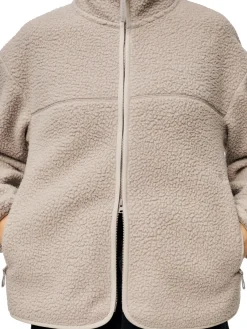 Jakke<Blæst Tind W Fleece Jacket Low Tide Jakke Beige Grå