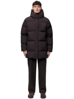 Jakke<Blæst Ulla Down Jacket Brown Soil Jakke Brun