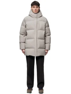 Jakke<Blæst Ulla Down Jacket Low Tide Jakke Beige Grå