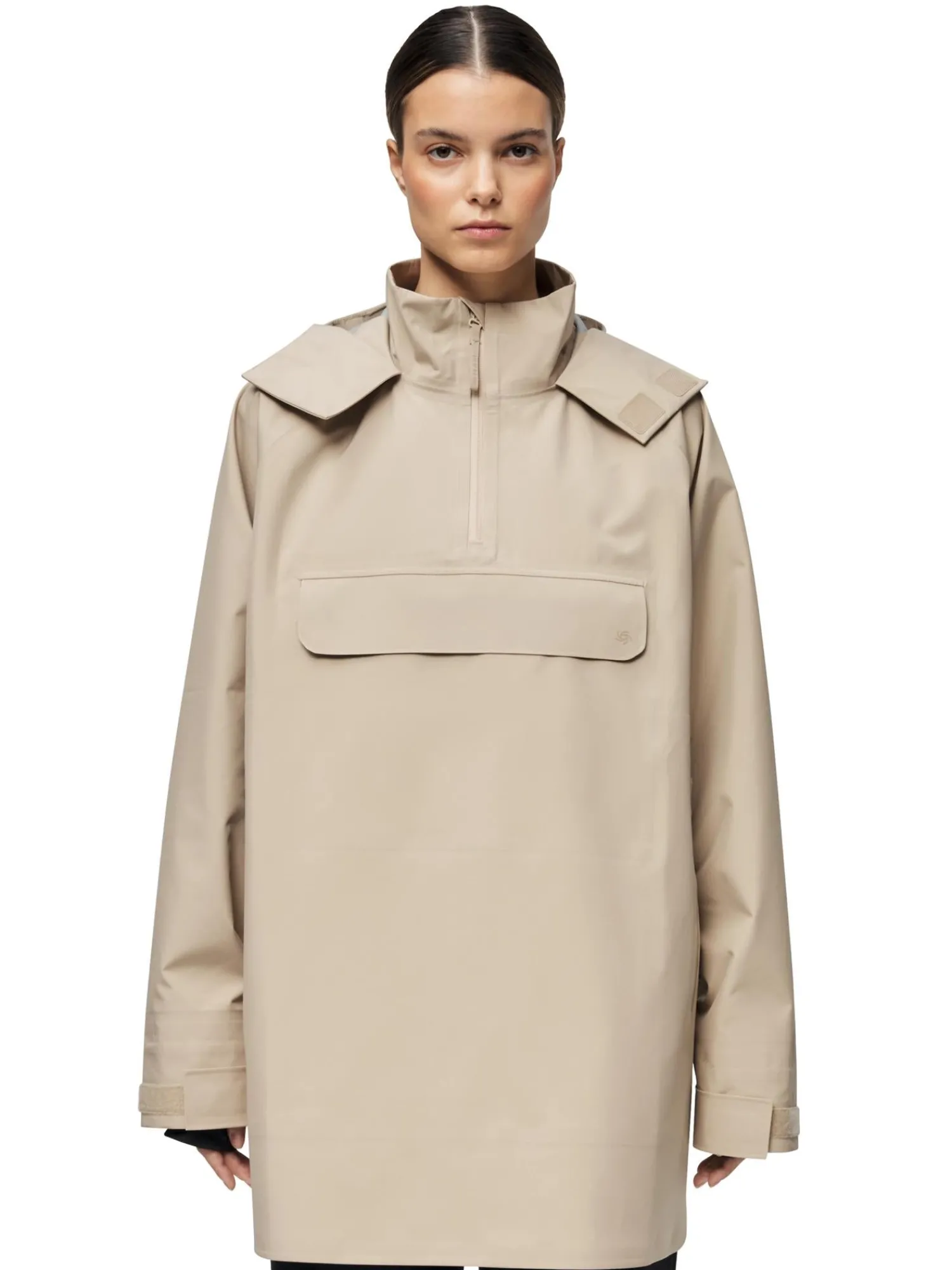 Jakke<Blæst Voss Poncho Jakke Beige