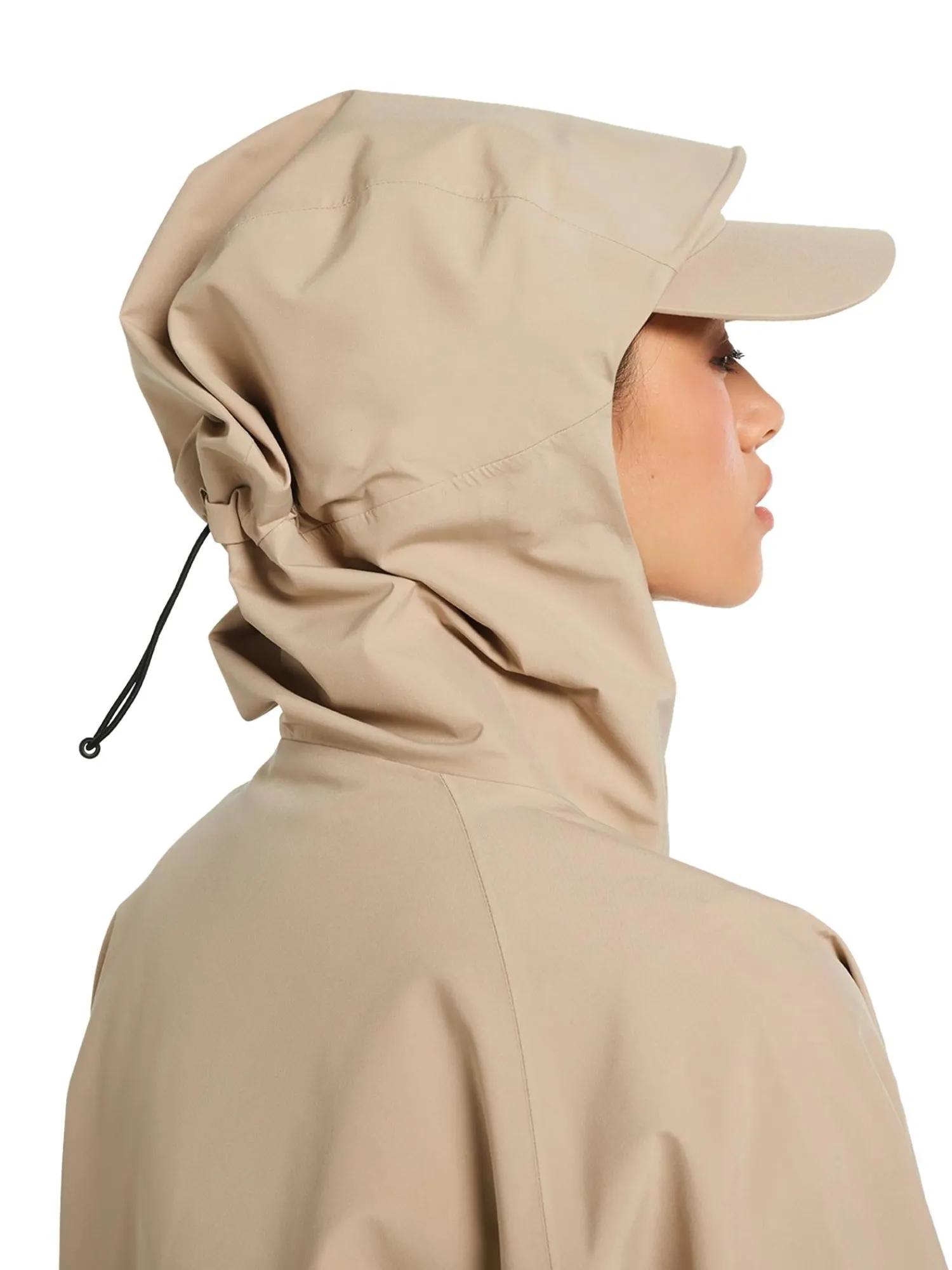 Jakke<Blæst Voss Poncho Jakke Beige